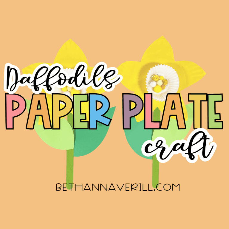 daffodils paper plate craft featured image